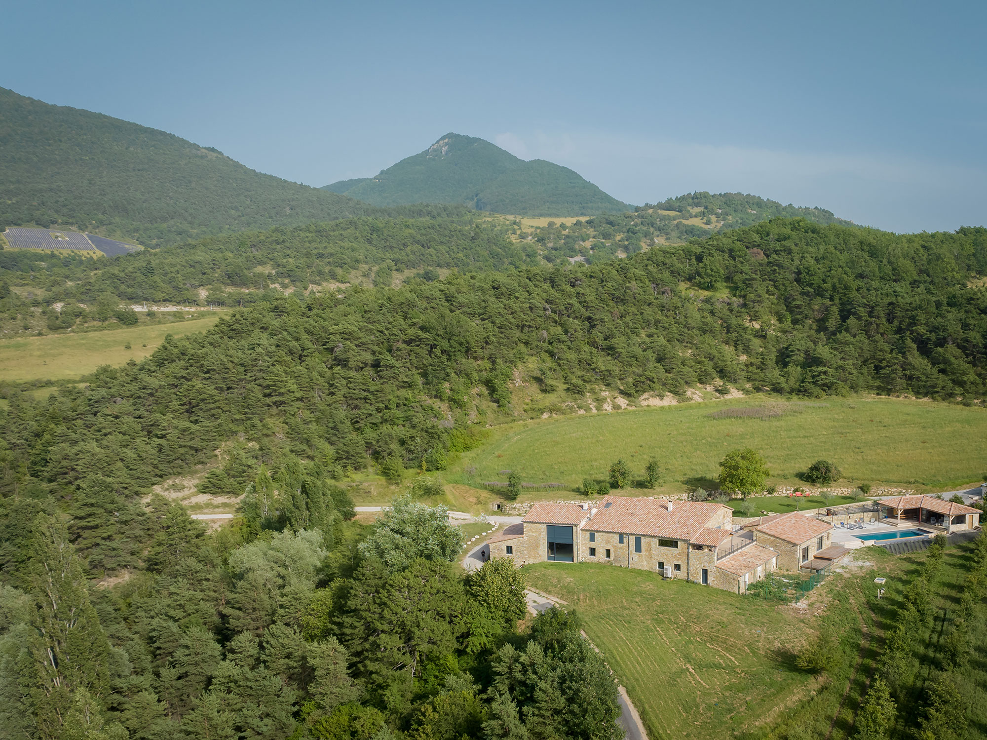Vue aérienne Domaine de Chabanne